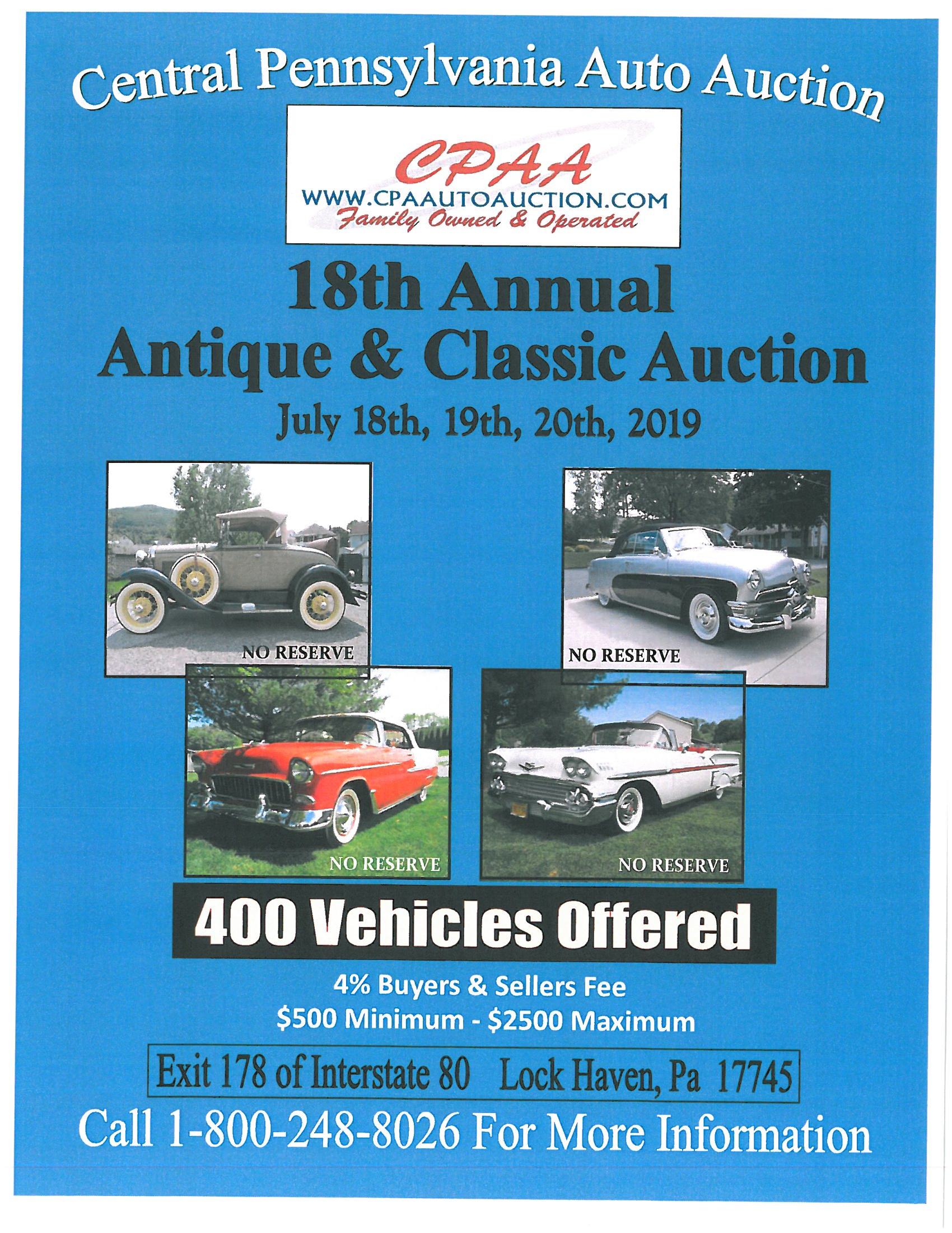 Car Auctions In Pa >> Annual Antique Classic Auction Central Pennsylvania Auto Auction Car Auctions In Pa >> Annual Antique Classic Auction Central Pennsylvania Auto Auction