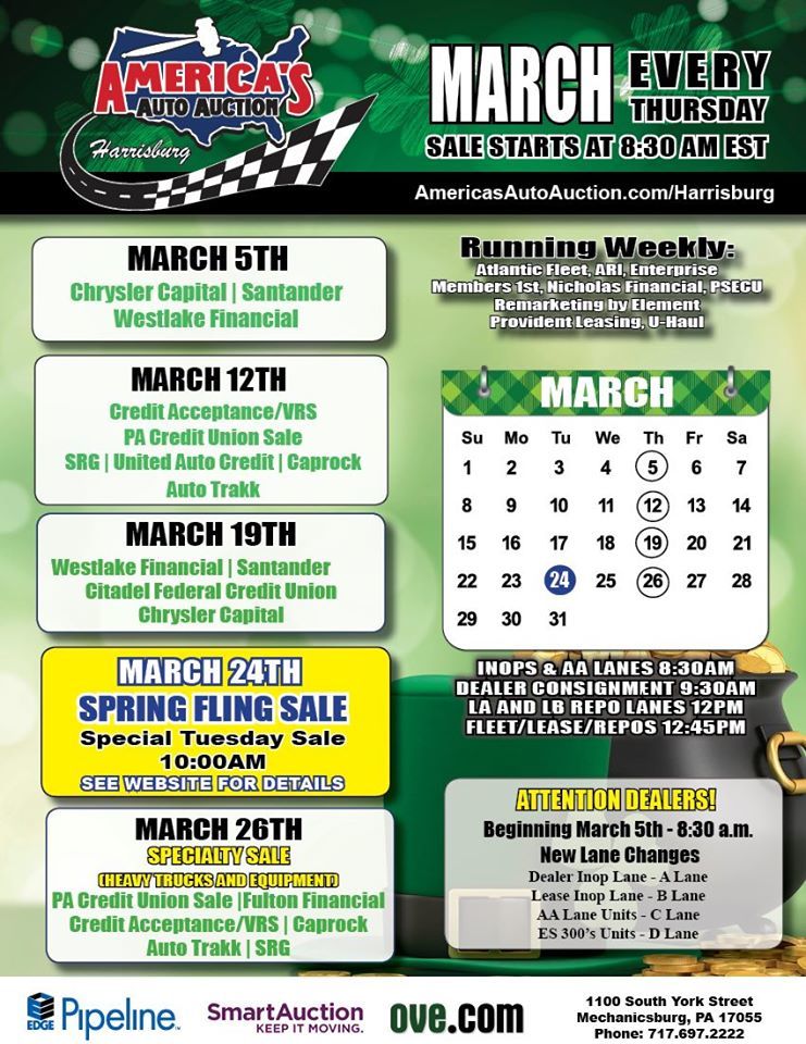 Events America's Auto Auction Harrisburg