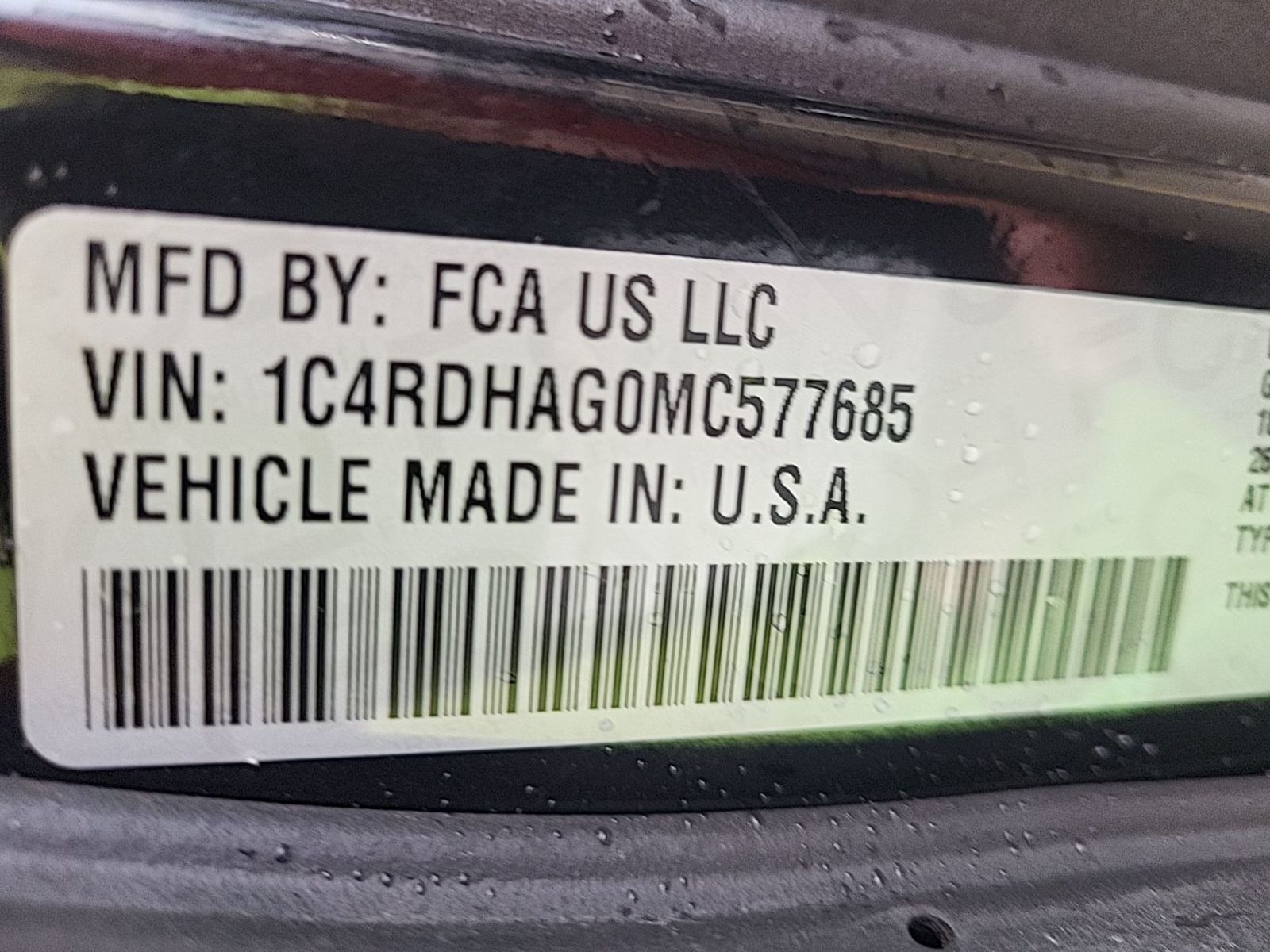 2021 Dodge Durango   RWD