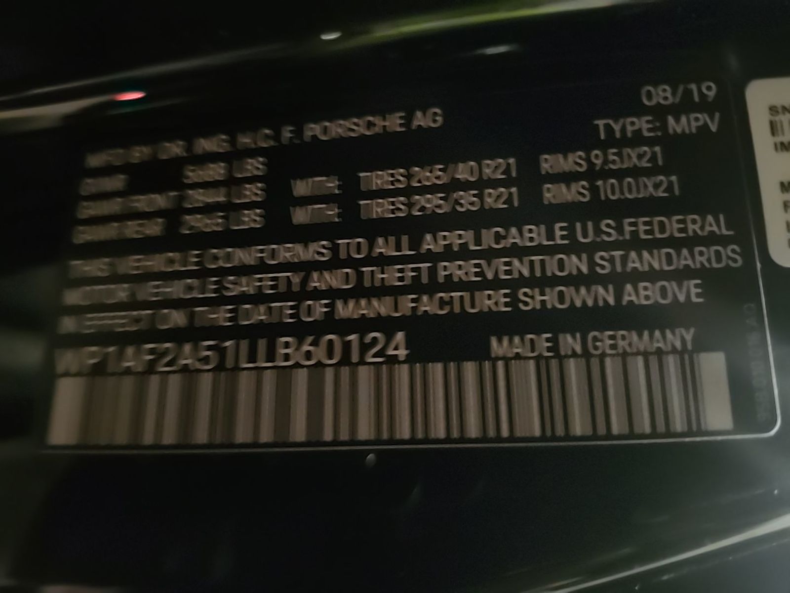 2020 Porsche macan  Turbo AWD