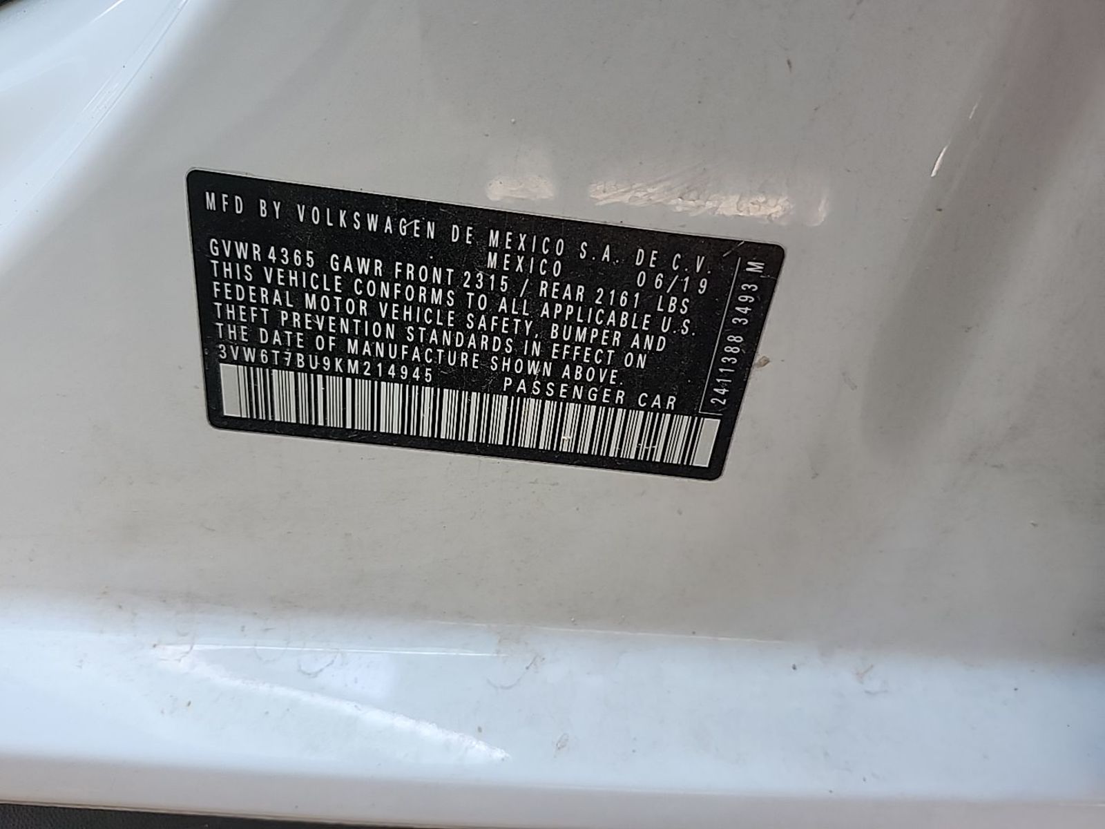 2019 Volkswagen Jetta  GLI S FWD
