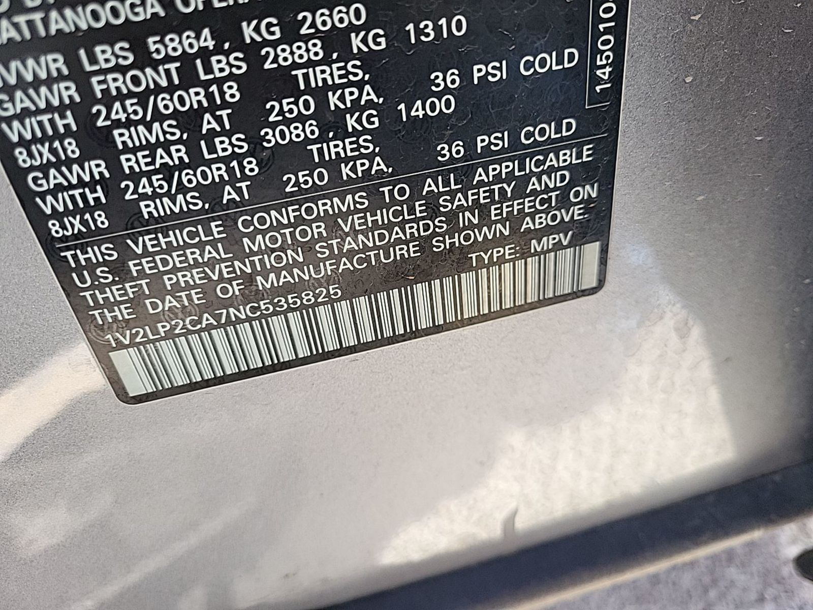 2022 Volkswagen Atlas   AWD