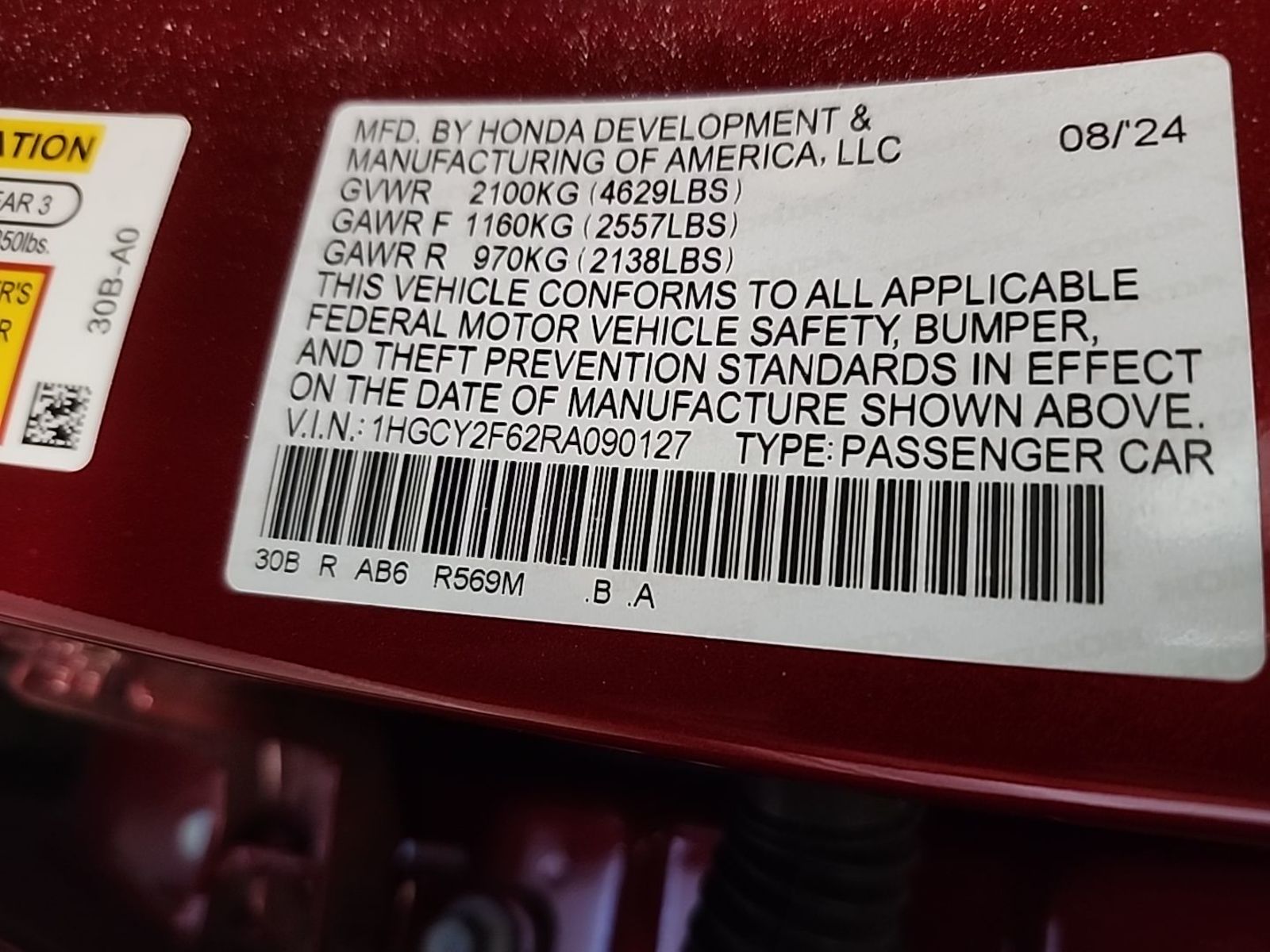 2024 Honda Accord Hybrid   FWD