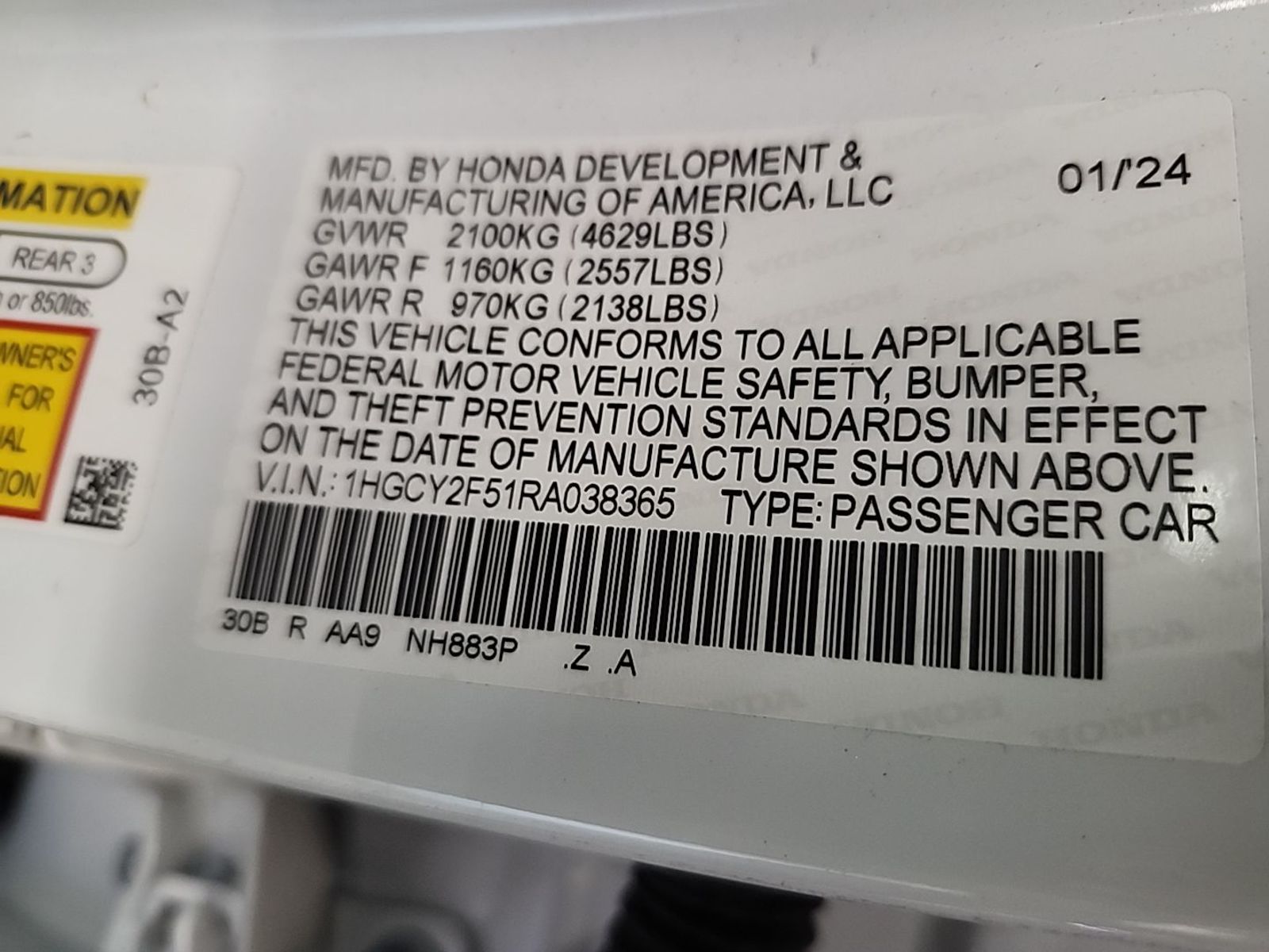 2024 Honda Accord Hybrid   FWD