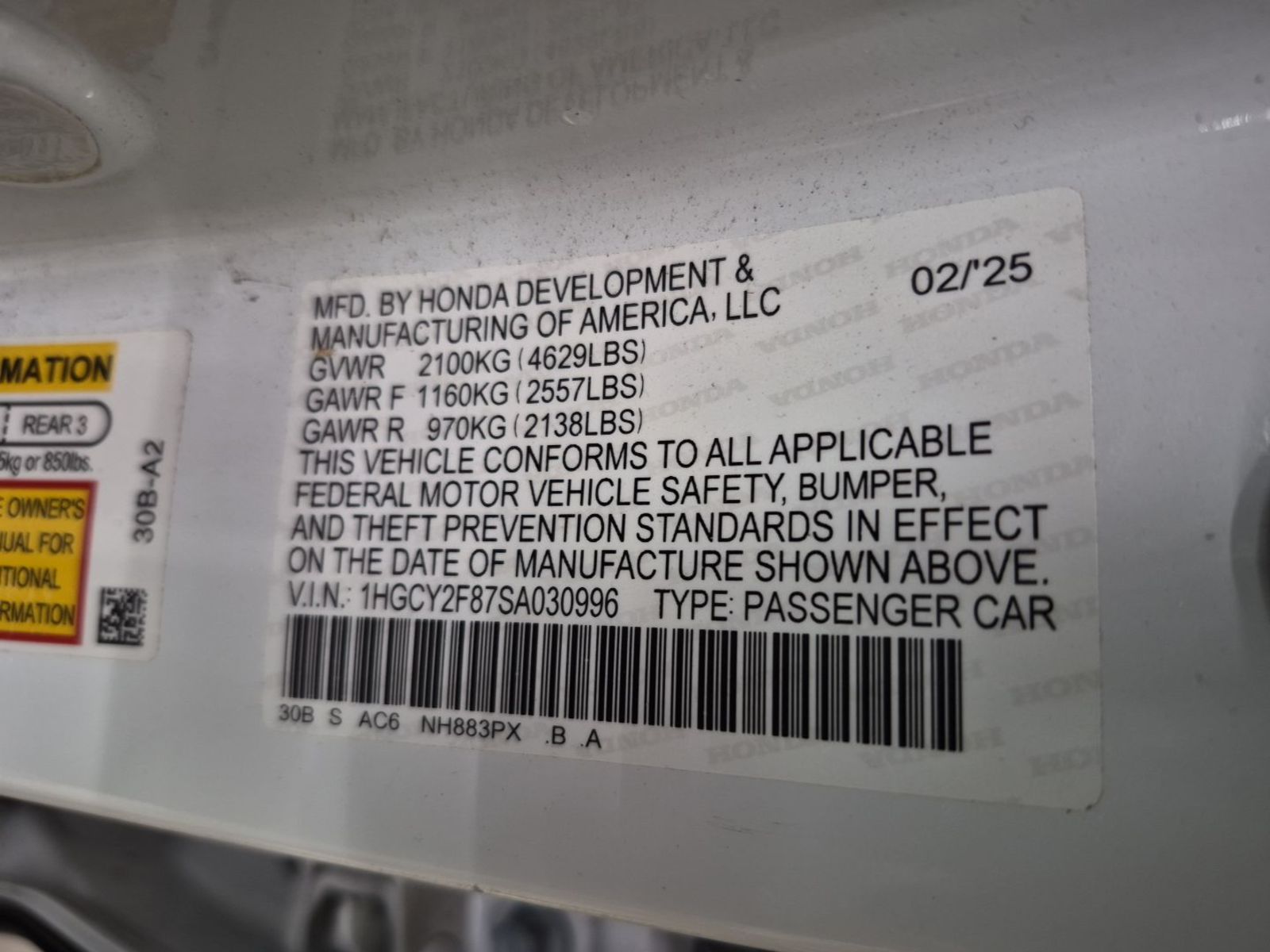 2025 Honda Accord Hybrid   FWD
