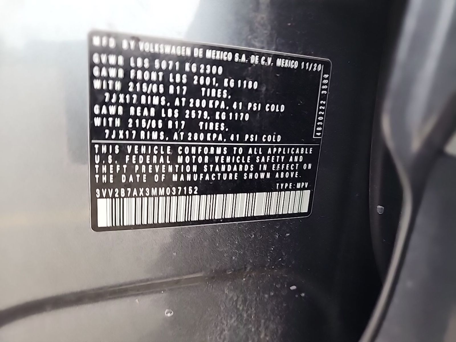 2021 Volkswagen Tiguan  SE AWD