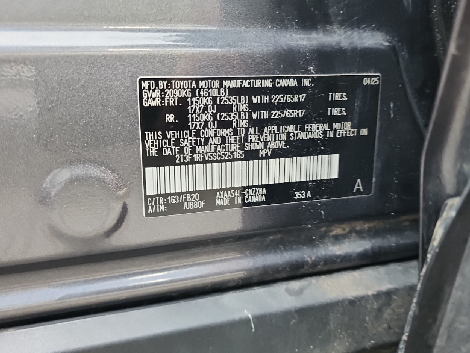 2025 Toyota RAV4  LE AWD