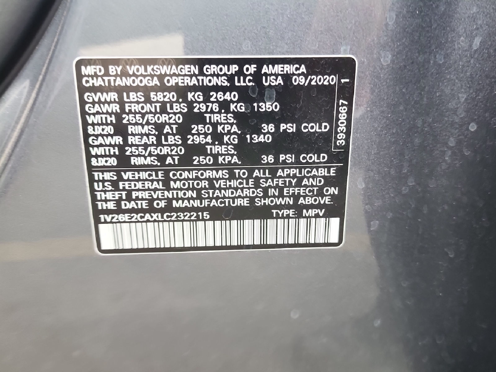 2020 Volkswagen Atlas Cross Sport   AWD