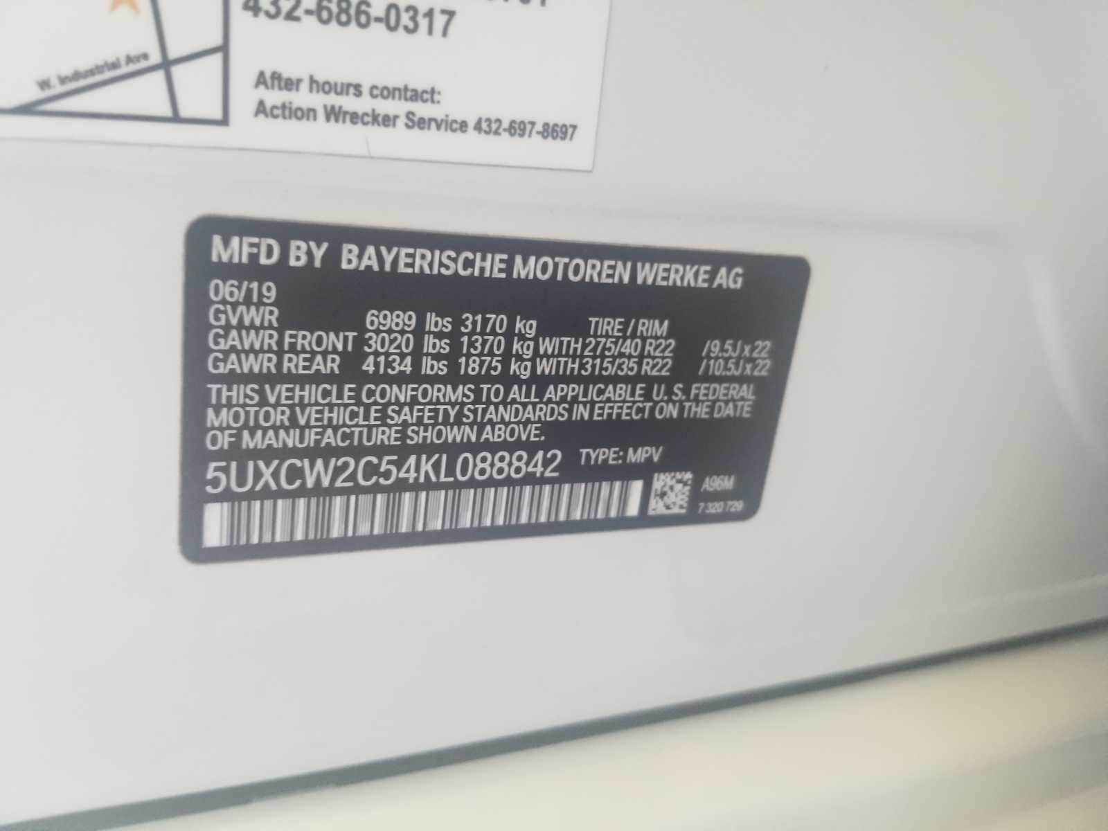 2019 BMW X7  XDrive40i AWD