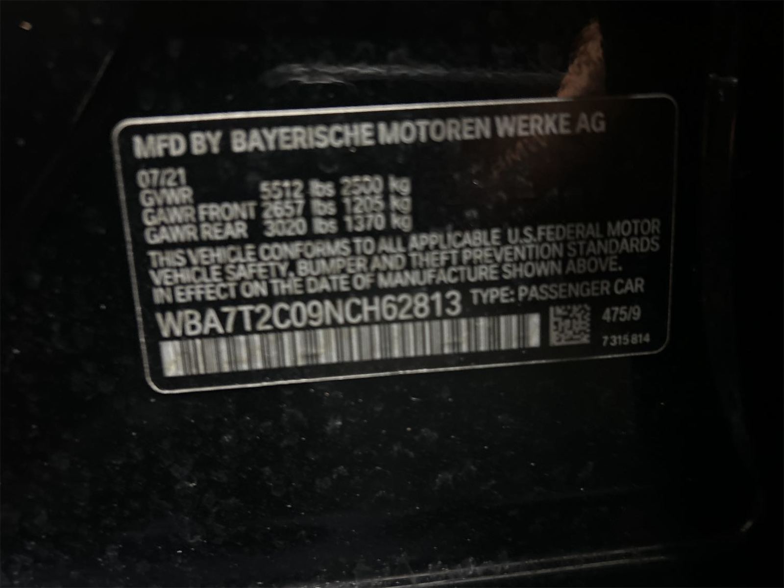 2022 BMW 7-Series  740i RWD