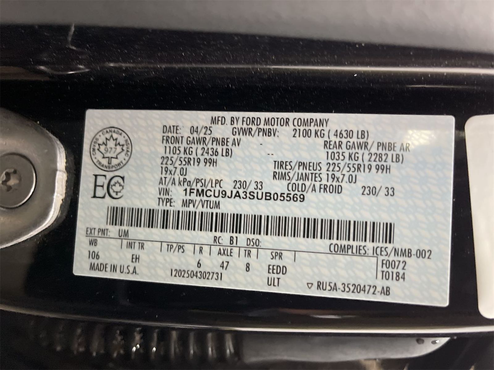 2025 Ford Escape   AWD