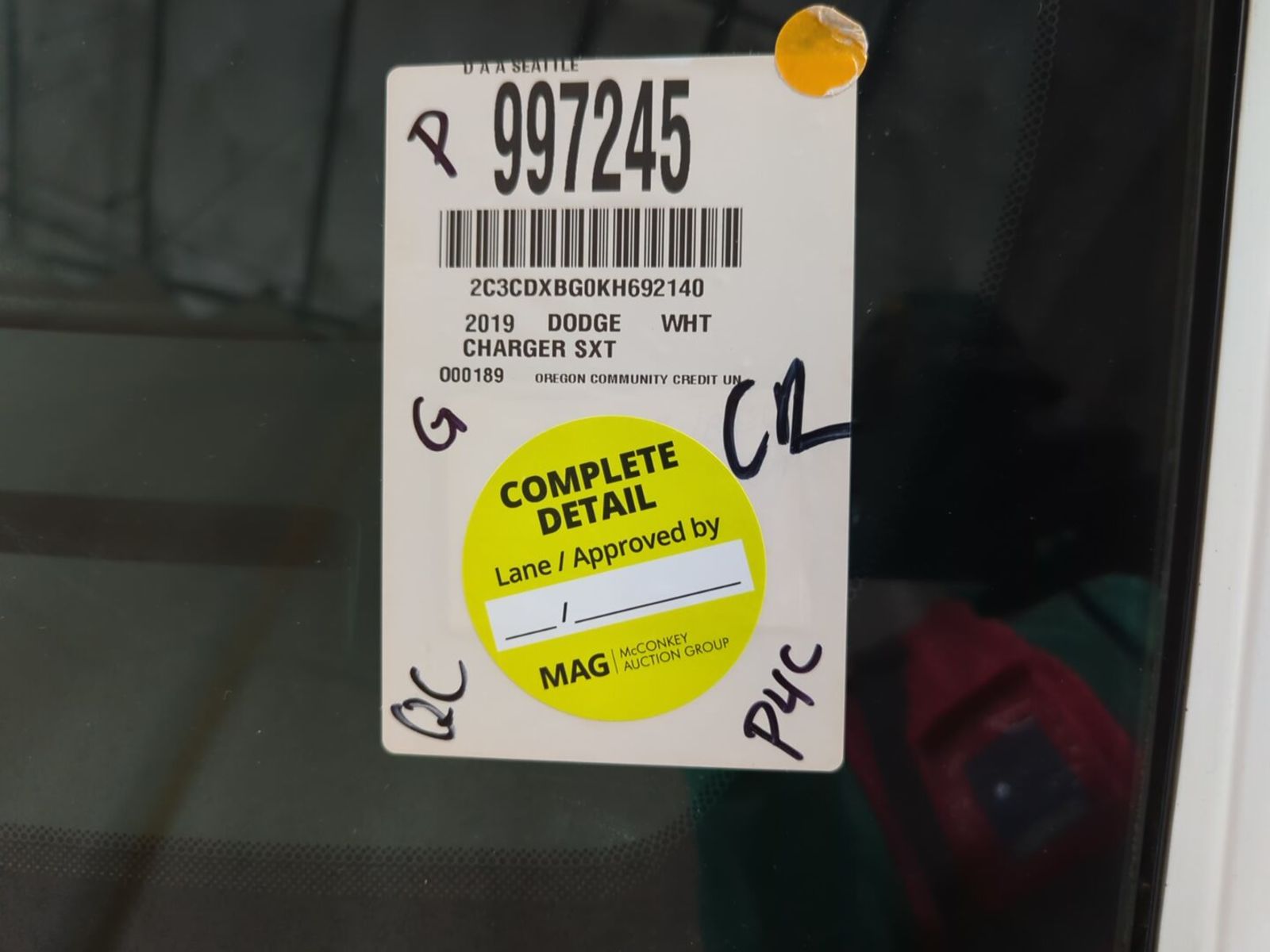 2019 Dodge Charger  SXT RWD