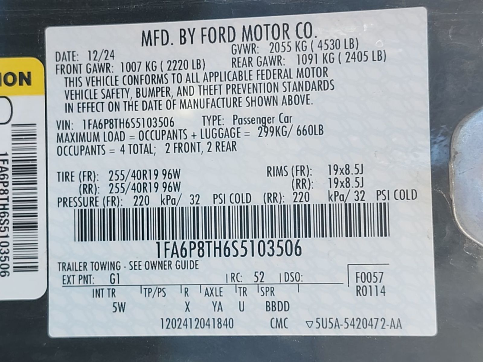 2025 Ford Mustang   RWD