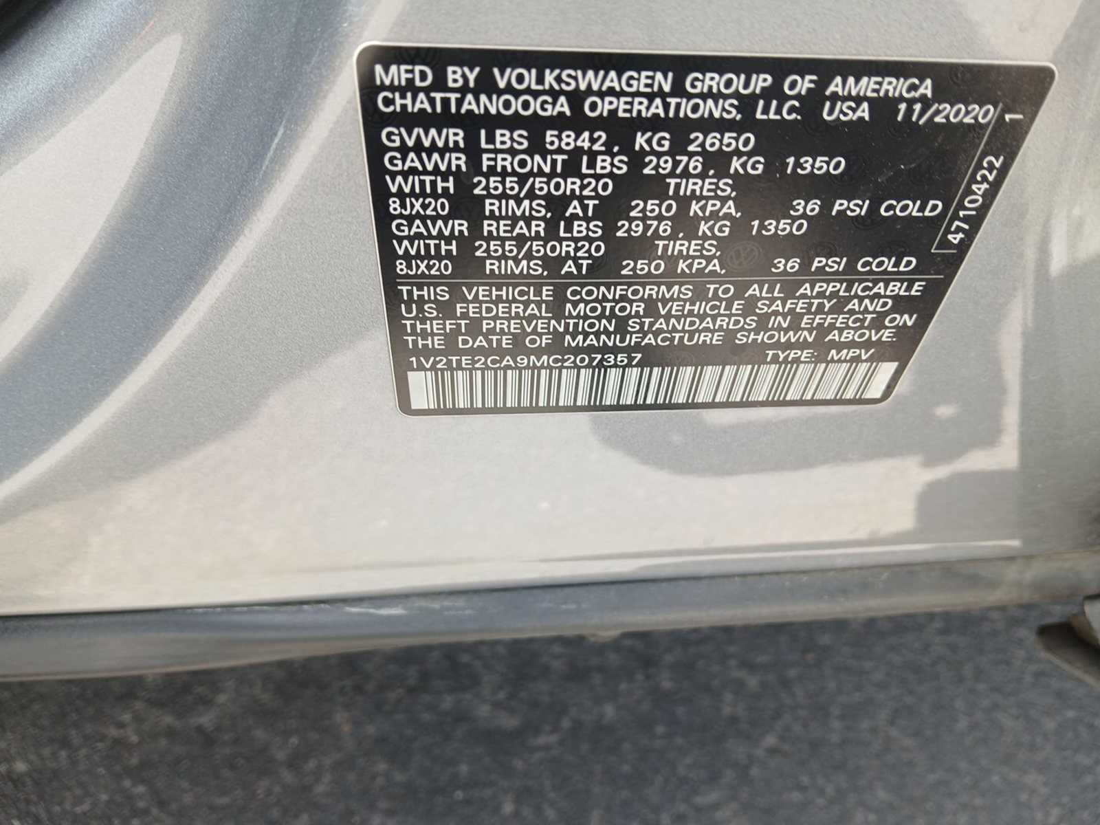 2021 Volkswagen Atlas Cross Sport   AWD