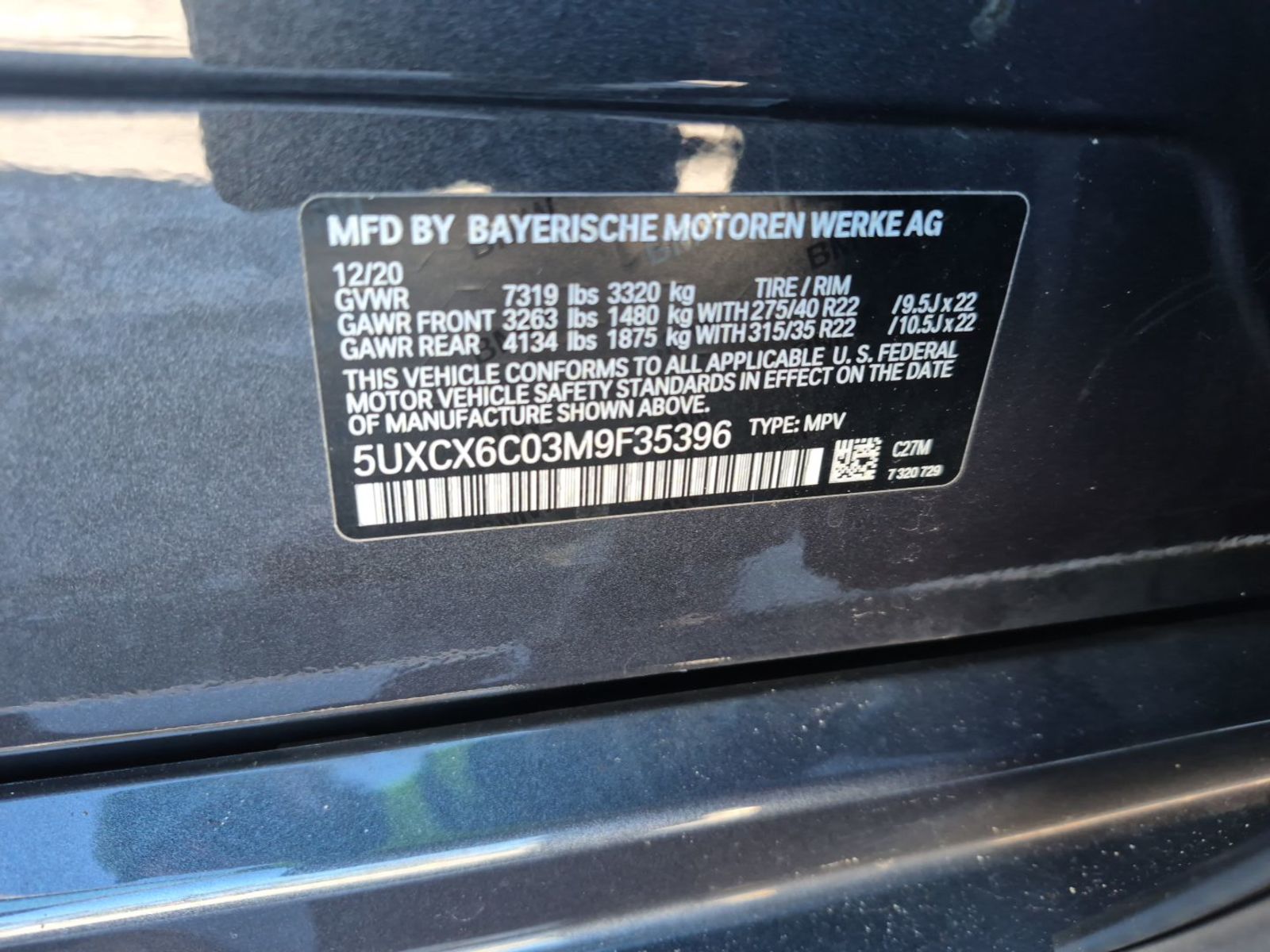 2021 BMW X7  M50i AWD