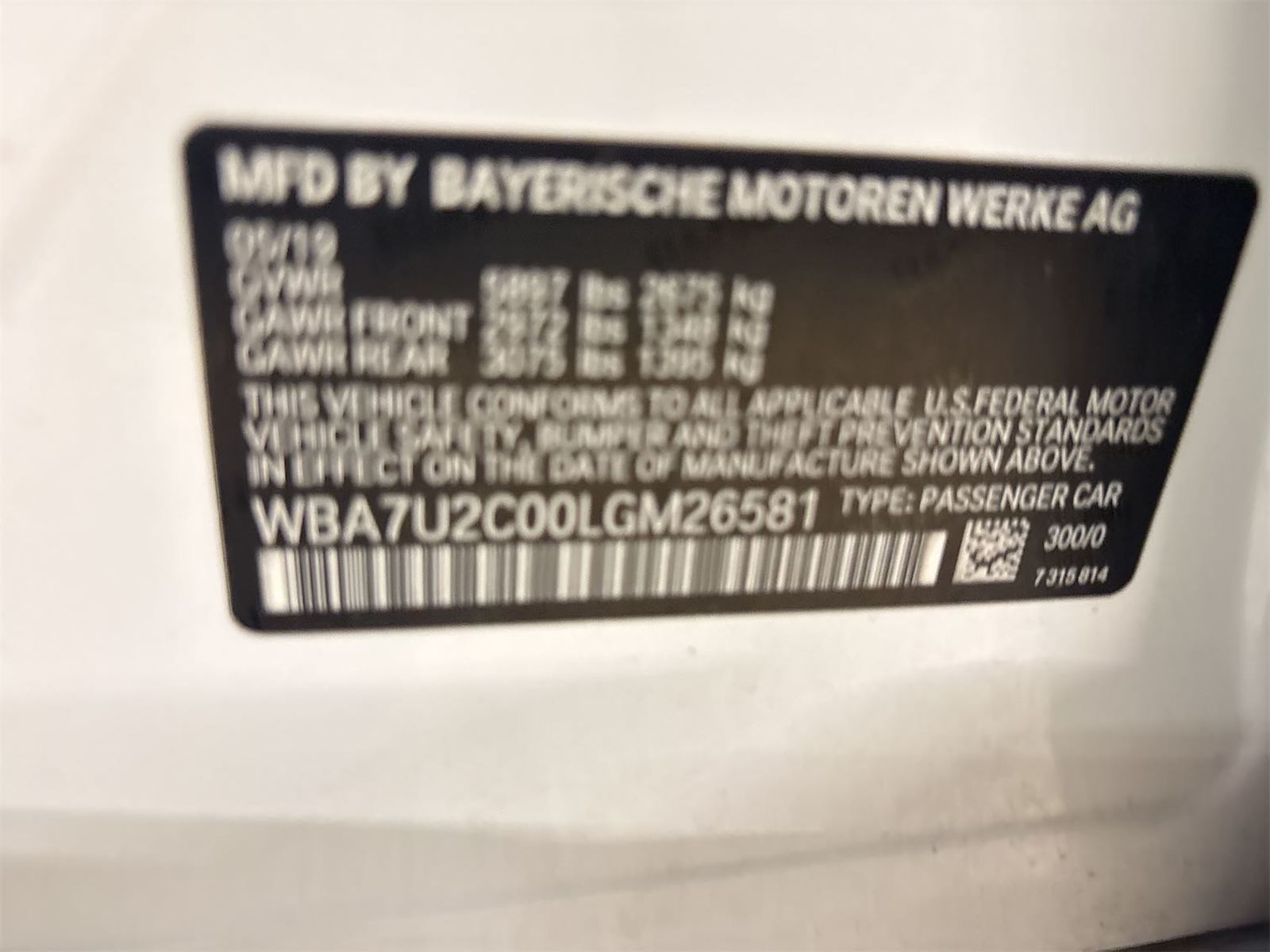 2020 BMW 7-Series   AWD