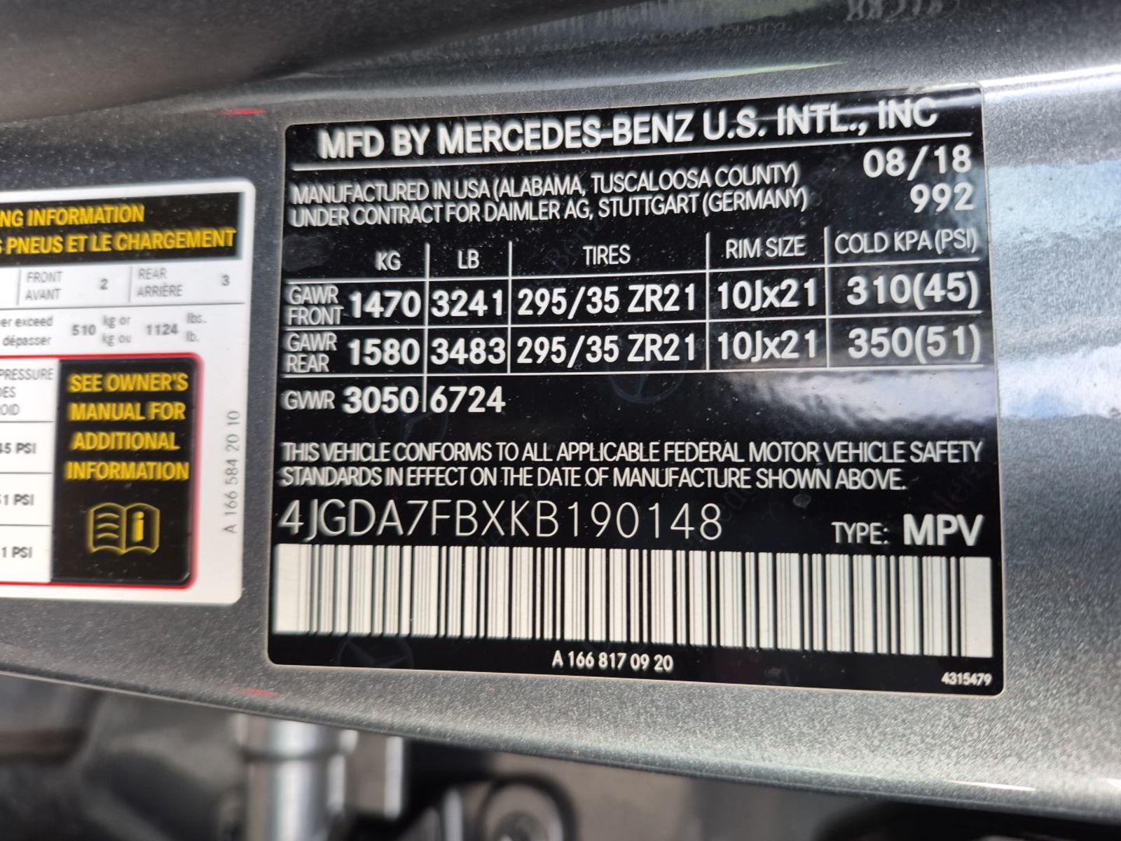 2019 Mercedes-Benz GLE   AWD