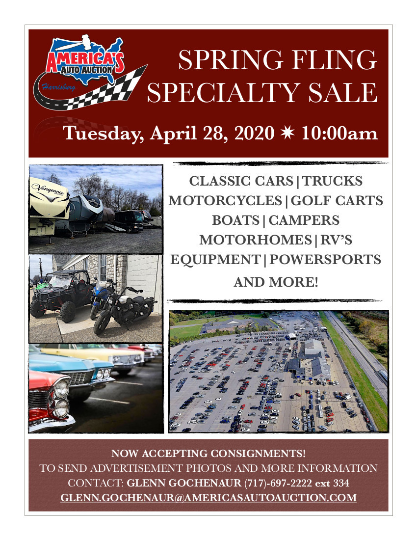 Specialty Sale | America's Auto Auction - Harrisburg