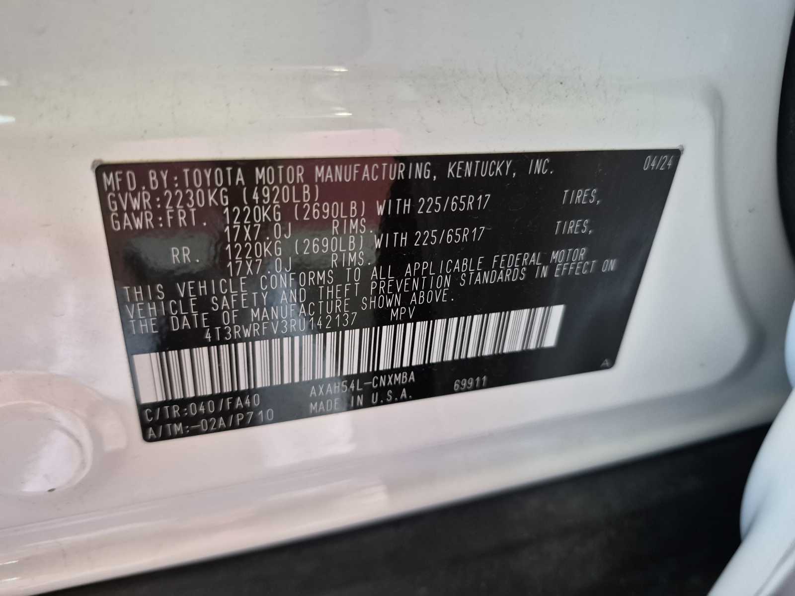 2024 Toyota RAV4  Hybrid XLE AWD
